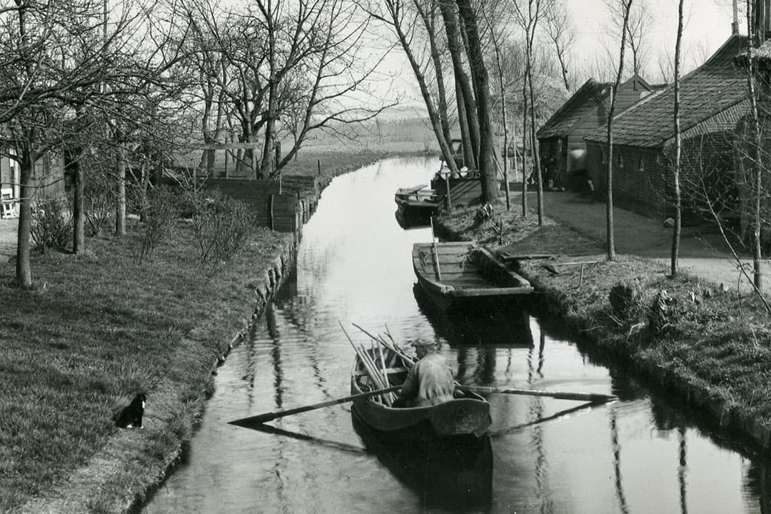 De rust die deze foto uitstraalt staat in schril contrast met de Duitse invasie die korte tijd later zou plaatsvinden. Nederland was toen al maanden bezig zich hier op voor te bereiden. Voor de uitrusting van de troepen waren onder andere paarden nodig – die werden gevorderd. Om de troepen te huisvesten werden scholen en boerenschuren gebruikt. - Foto: Misset