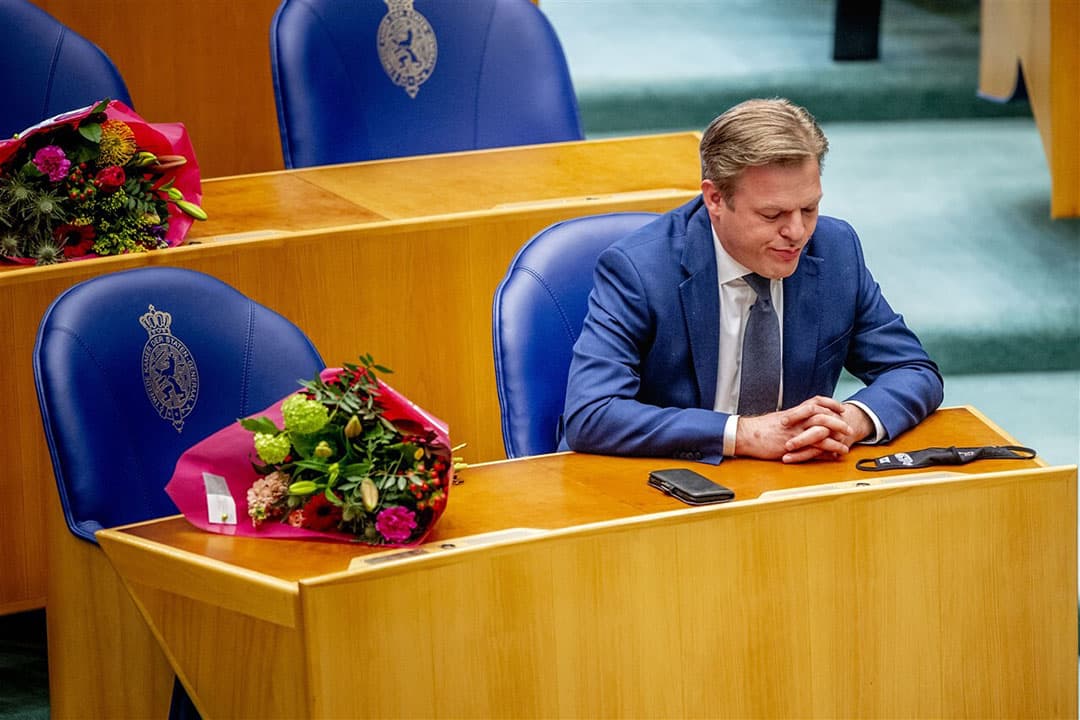 Pieter Omtzigt (CDA) tijdens de beëdiging als lid van de Tweede Kamer, maart 2021. Het debat ‘Positie Omtzigt – functie elders’ gaf een ontluisterend inkijkje in het formatiecircus. - Foto: ANP