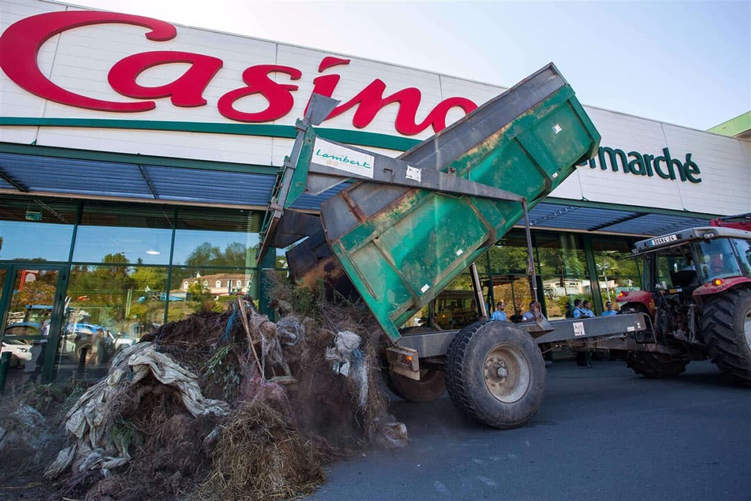 Franse boeren demonstreren vaak, zoals op deze foto in 2015. - Foto: AFP