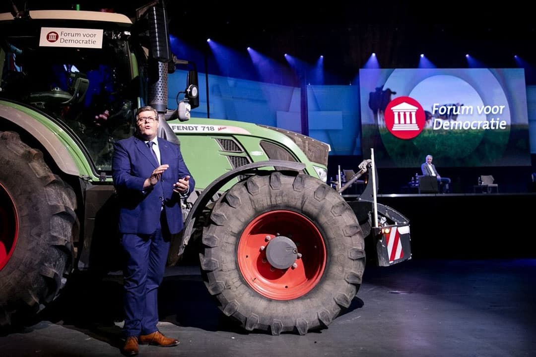 Jan Cees Vogelaar tijdens de presentatie van de eerste tien kandidaten van Forum voor Democratie voor de Tweede Kamerverkiezingen op 31 oktober jongstleden. - Foto: ANP