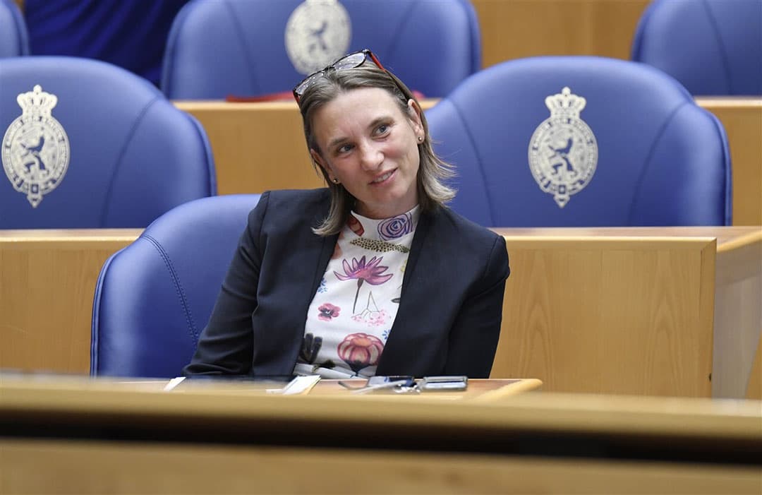 Laura Bromet van GroenLinks staat op plaats vier van de kandidatenlijst van haar partij en is daarmee vrijwel zeker van haar tweede periode. Foto: ANP