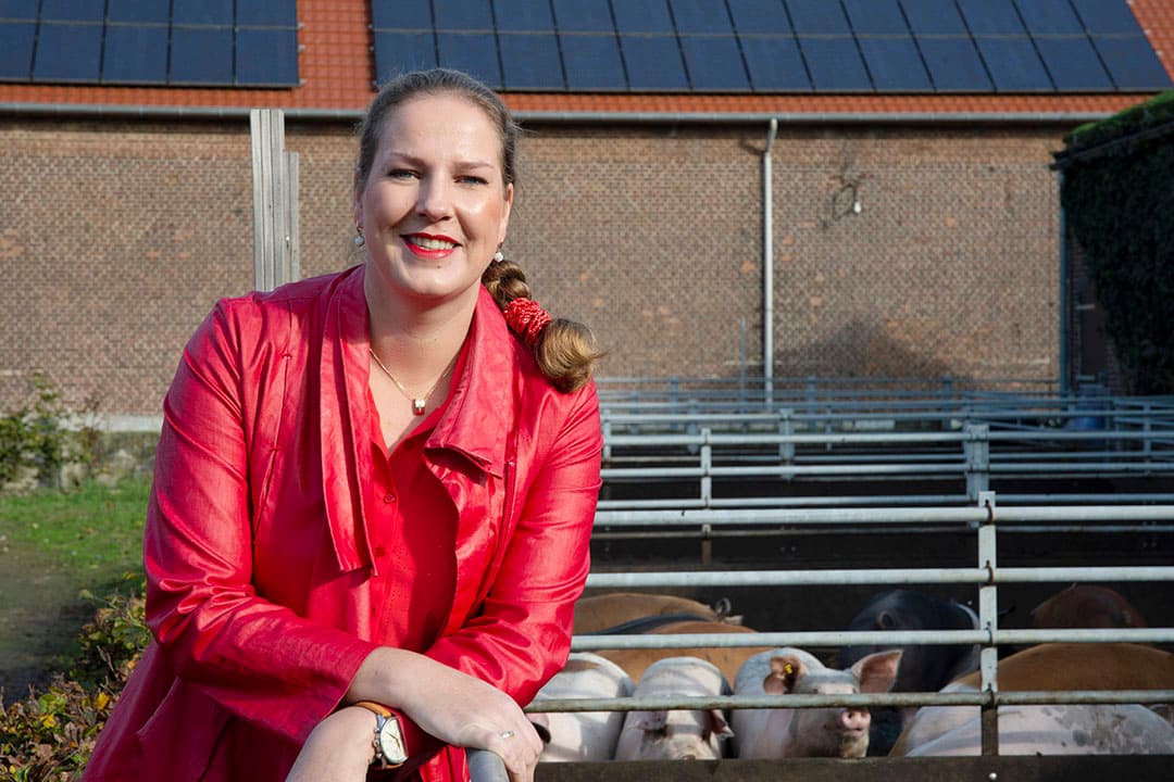 Merel Postma is manager ketenkwaliteit bij varkensketen Livar en Acedemisch Consulent aan de Universiteit Gent. - Foto: Twan Wiermans