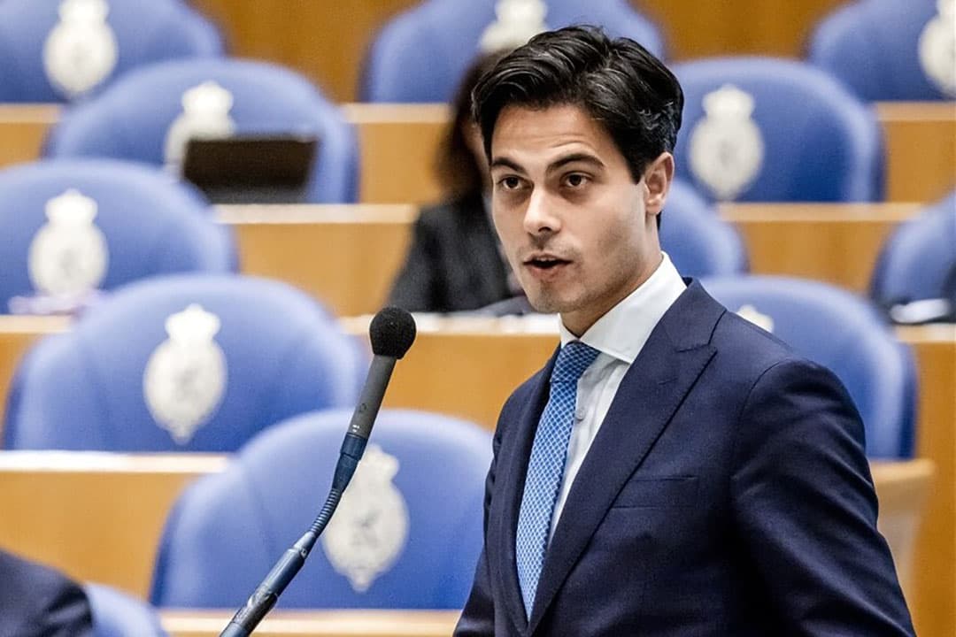 Rob Jetten (D66) tijdens een debat in de Tweede Kamer. - Foto: ANP
