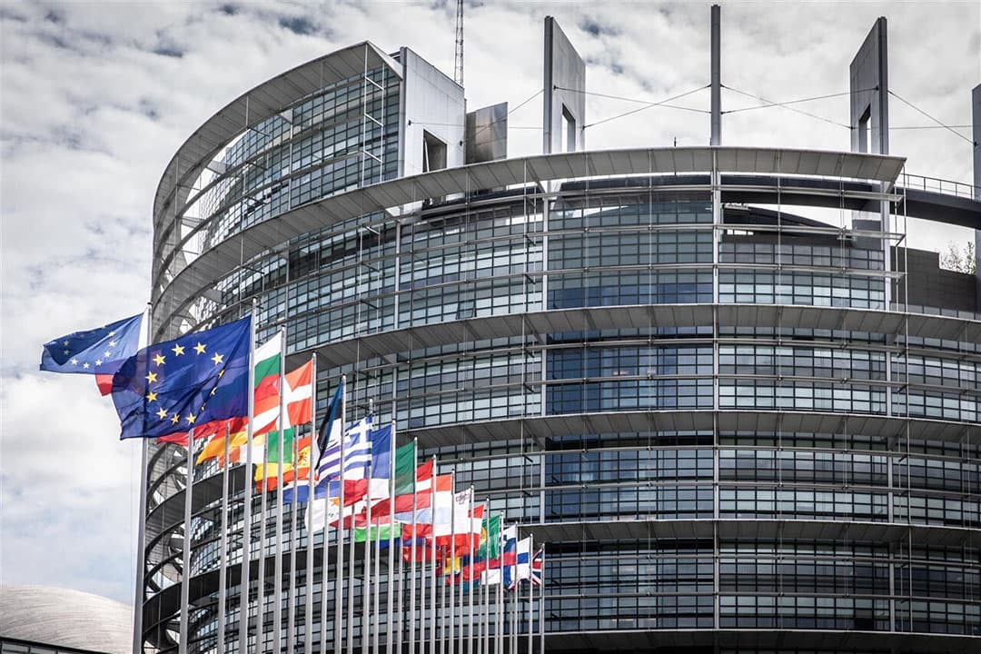Exterieur van het Europees parlement in Straatsburg - Foto: ANP