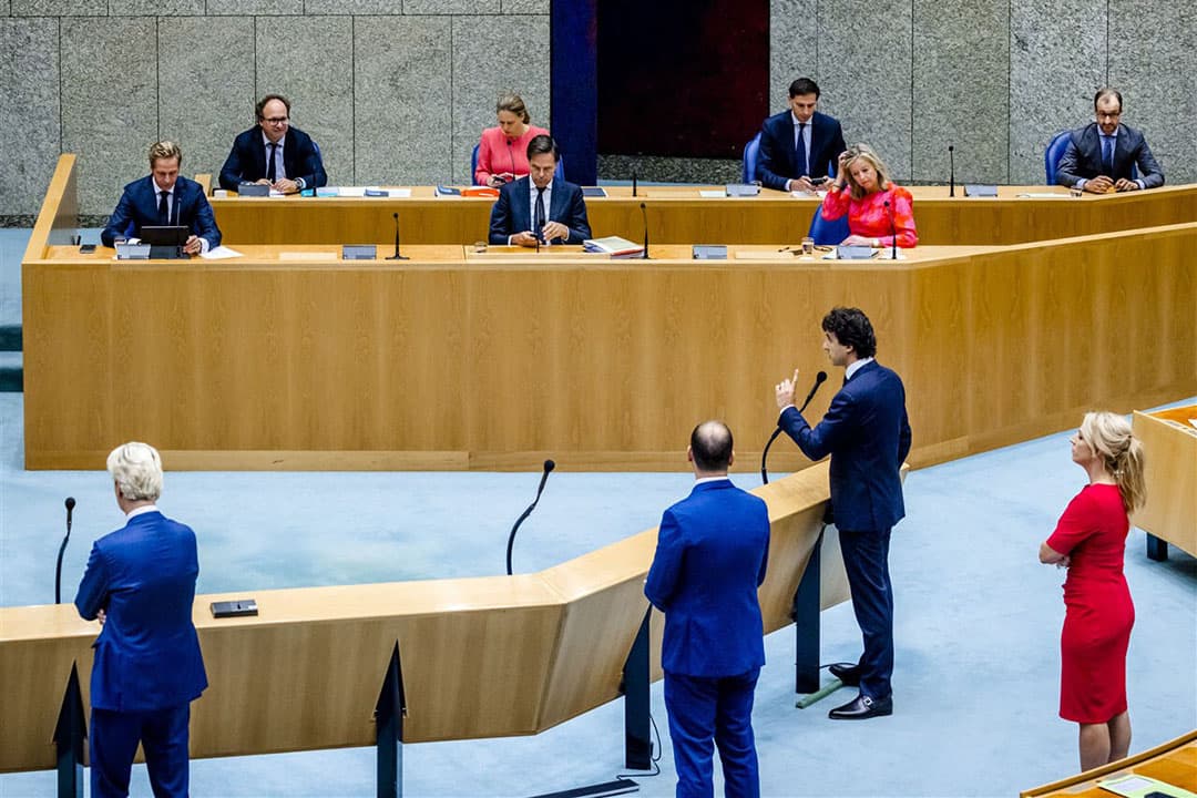 Algemene Politieke Beschouwingen, het debat na de troonrede op Prinsjesdag. - Foto:  ANP / Remko de Waal