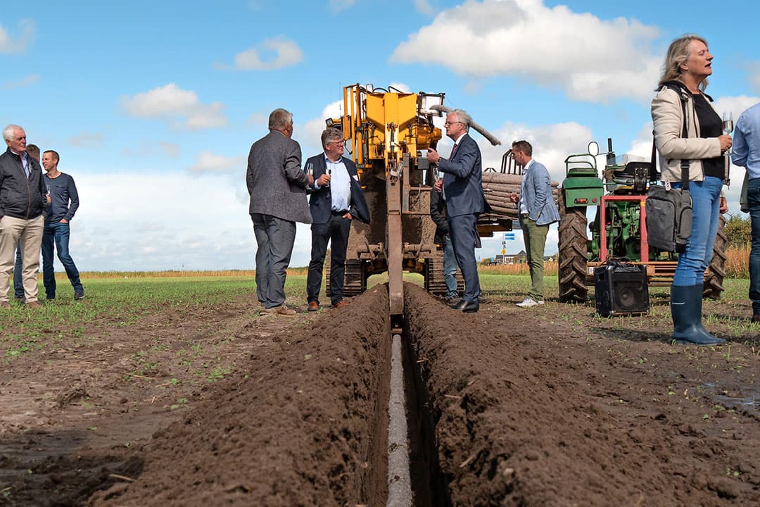 Startsein wateropslagproject Zoete Toekomst Texel. - Foto: Theo Galama