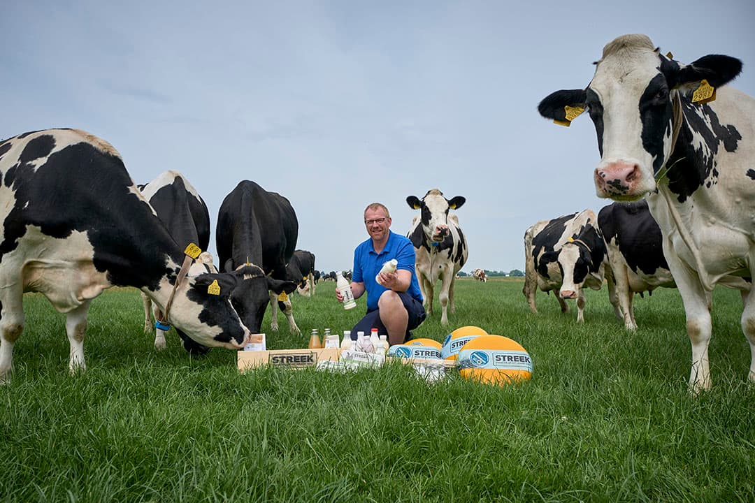 Edwin Veldhuijzen van Groene Hart Coöperatie in Zoeterwoude, een van de meest succesvolle korte ketens. - Foto: Roel Dijkstra