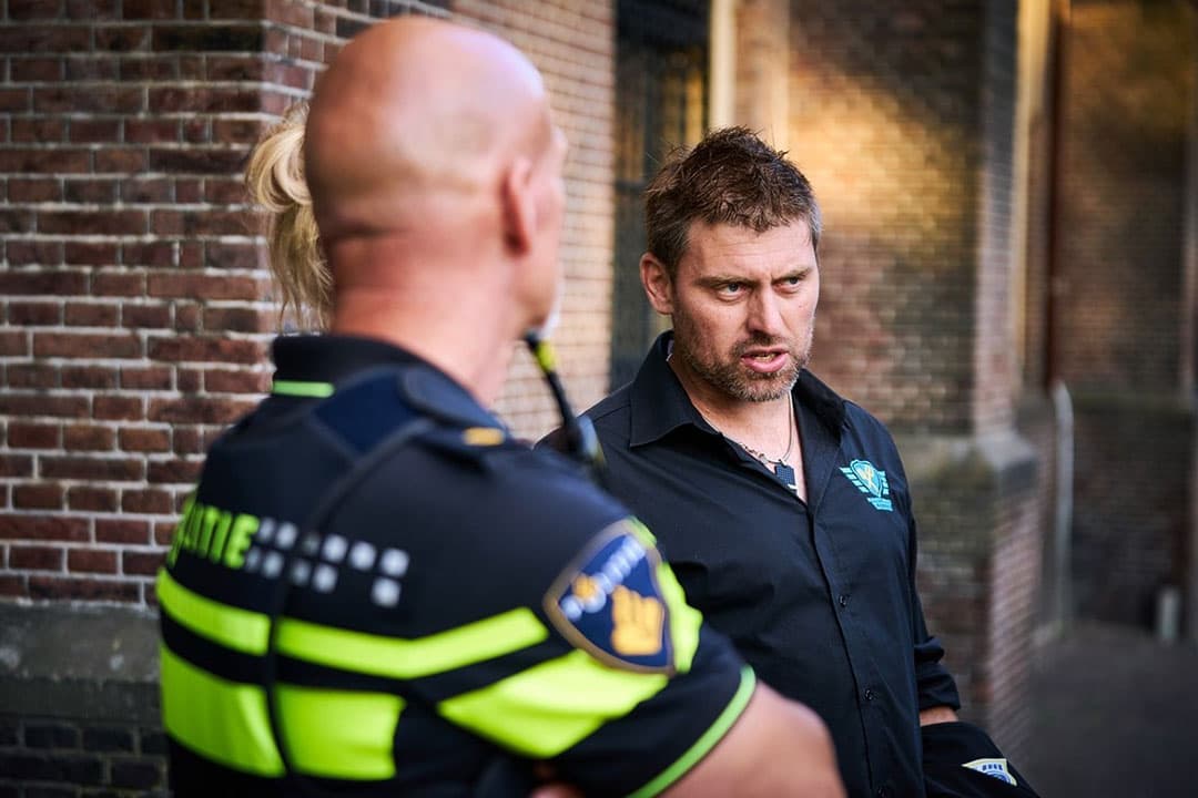 Mark van den Oever van Farmers Defence Force op het Binnenhof tijdens het boerenprotest op 2 juli jongstleden. - Foto: ANP