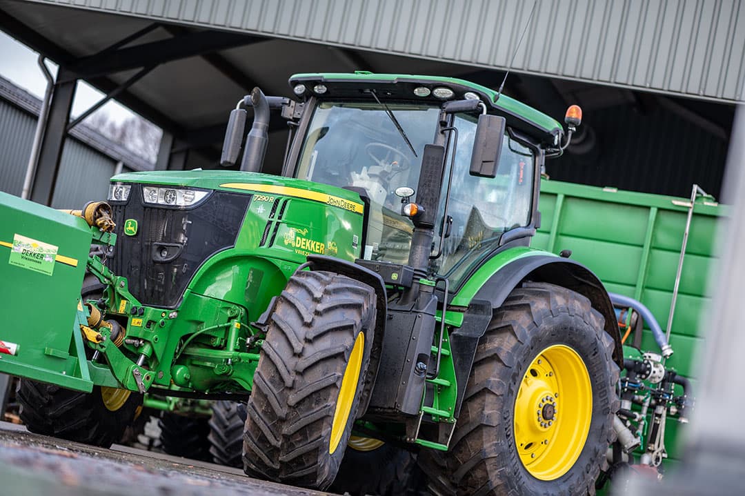 John Deere heeft in april 2019 de meeste trekkers verkocht heeft in die maand, 79. Foto: Michel Velderman