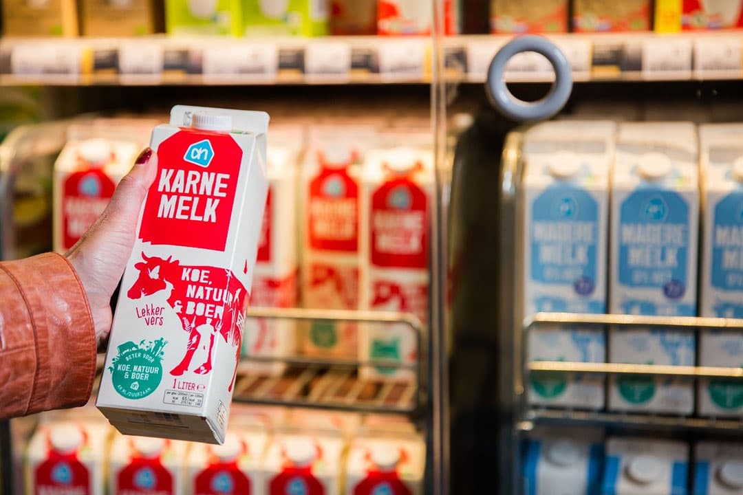 De nieuwe Albert Heijn huismerkzuivel. - Foto: A-ware