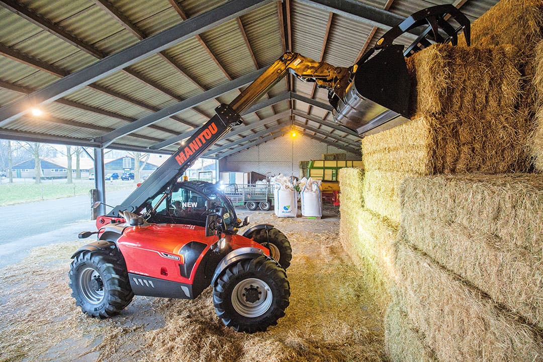 Een Manitou-verreiker. - Foto: Herbert Wiggerman
