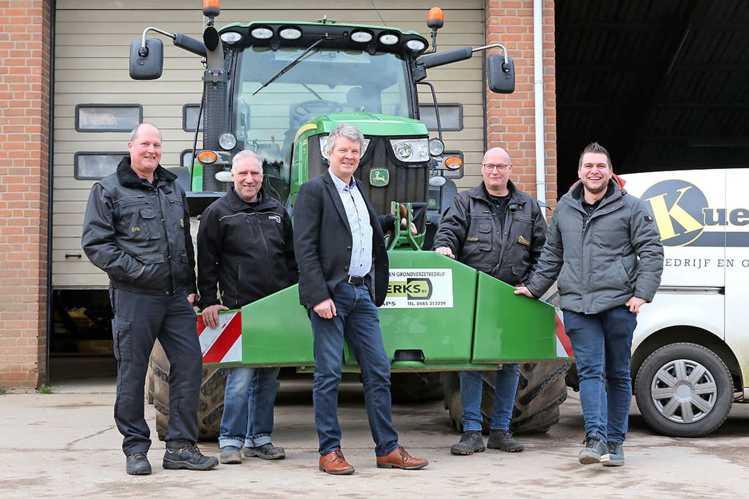v.l.n.r. Eric Kuenen, Rob Derks, Peter van Iperen, Marco Kuenen en Rick Derks - Foto Margriet Nijenhuis