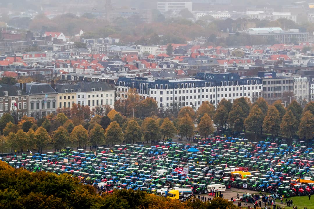 Het eerdere boerenprotest op het Malieveld in Den Haag op 16 oktober. - Foto: ANP