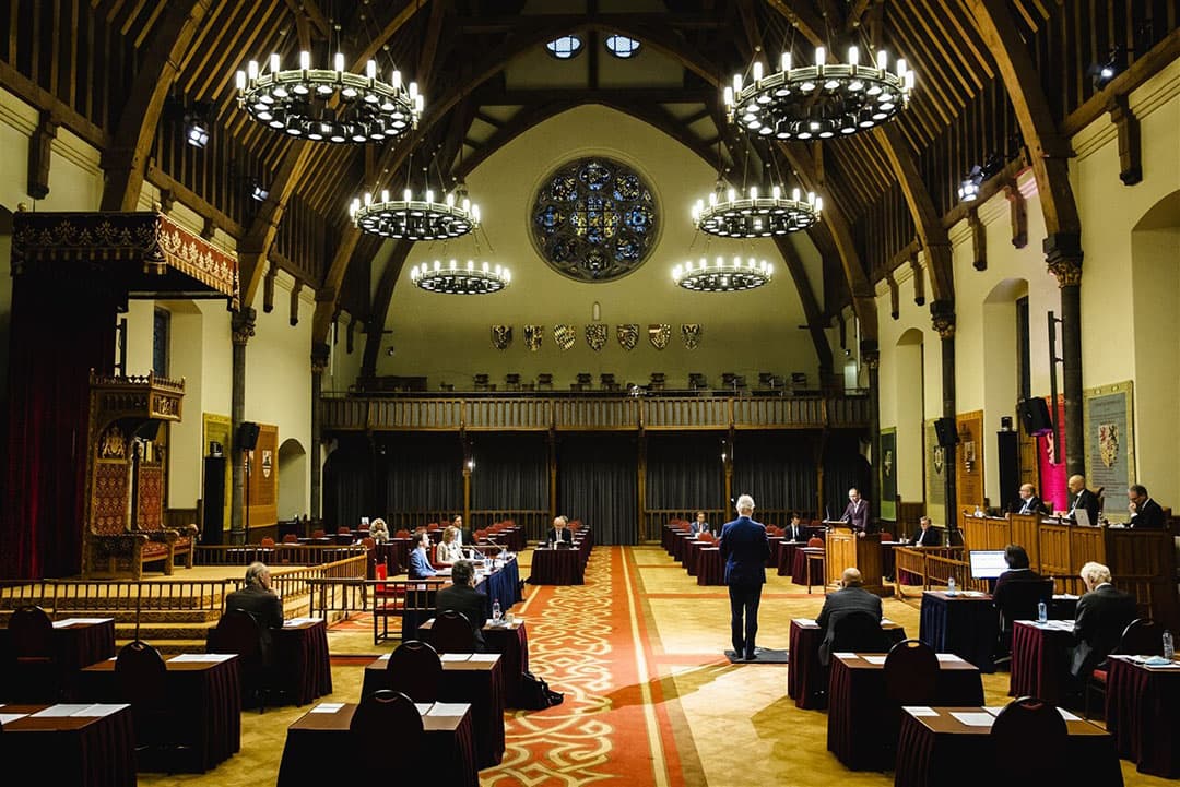 Beeld van Eerste Kamer. - Foto: ANP