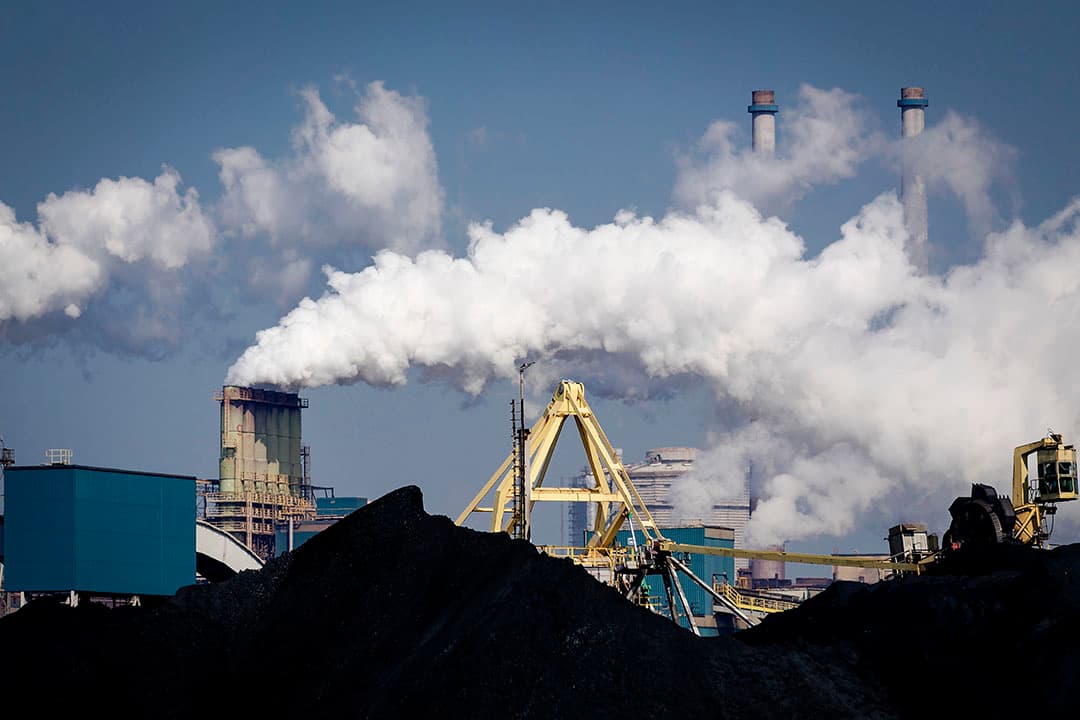 Hoogovens van staalbedrijf Tata Steel in IJmuiden. -Foto: ANP