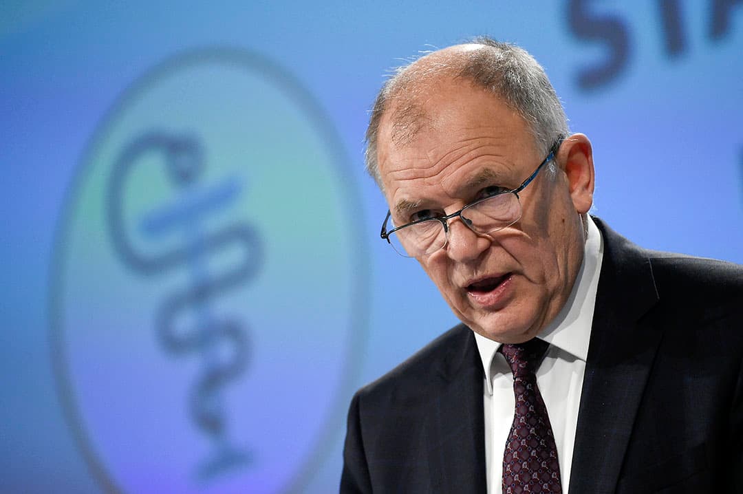 2018-11-22 13:09:43 EU Commissioner of Health and Food Safety Vytenis Andriukaitis addresses a joint press conference at EU Headquarters in Brussels on November 22, 2018, on the results of the 2018 Health at a Glance: Europe report   JOHN THYS / AFP