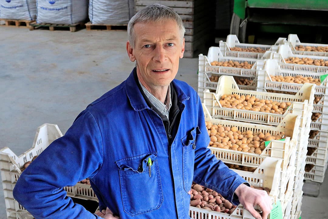 Voorzitter Peter Berghuis van de LTO-werkgroep Pootaardappelen: "De beleidswijziging neemt veel onrust weg." - Foto: Jan Willem van Vliet