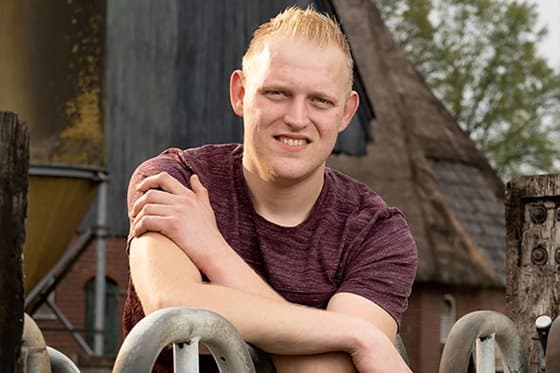 Maarten Zwiers. Woonplaats: Markelo (Ov.). Opleiding: AOC Almelo afgerond, mbo-veehouderij niveau 4. - Foto's: Jan Willem Schouten