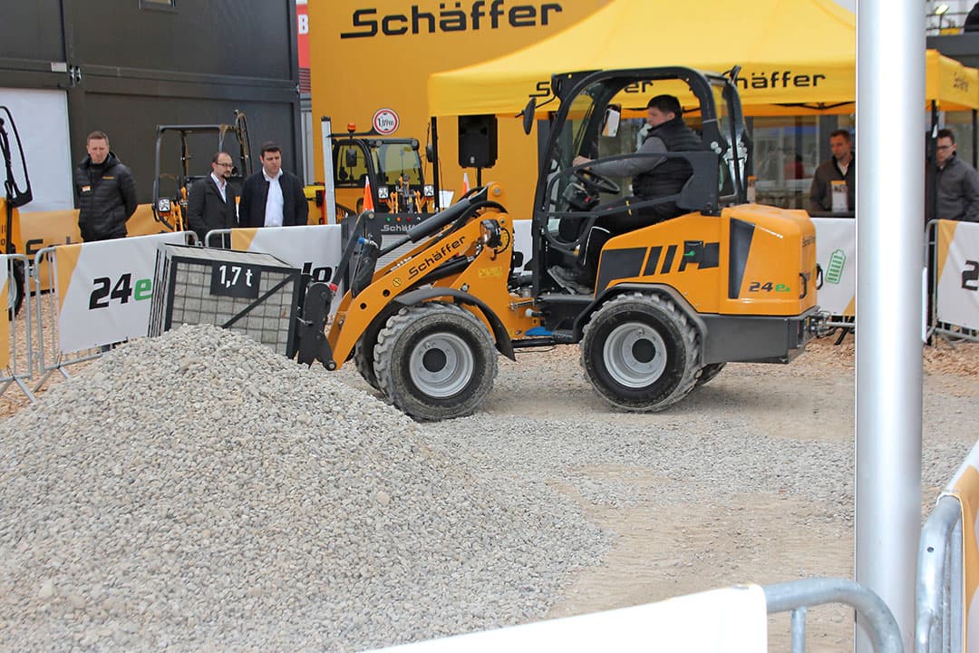 E-Schäffer elektrische minishovel klaar voor de verkoop