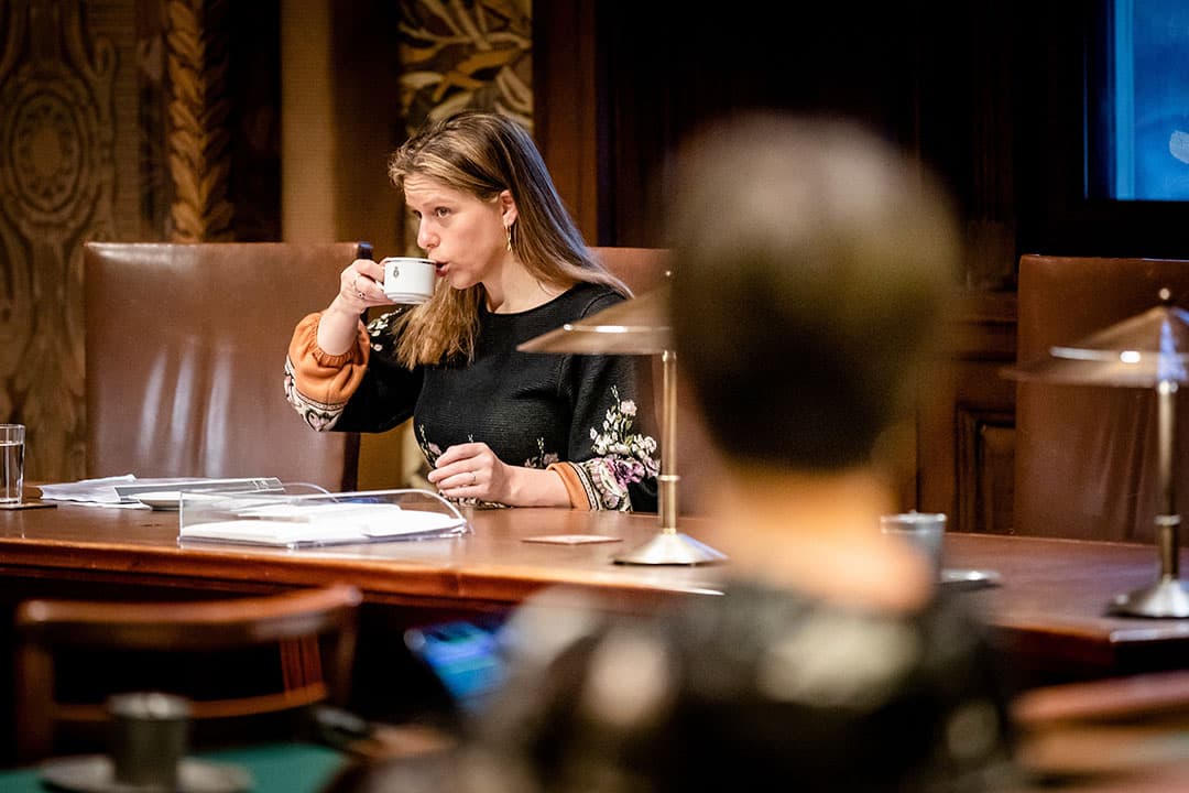 Minister Carola Schouten in de Eerste Kamer. - Foto: ANP
