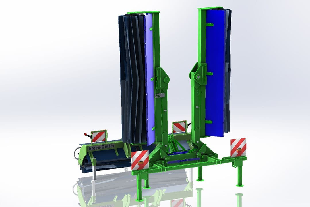GreenCutter Twin werkt 8,5 meter groenbemester weg