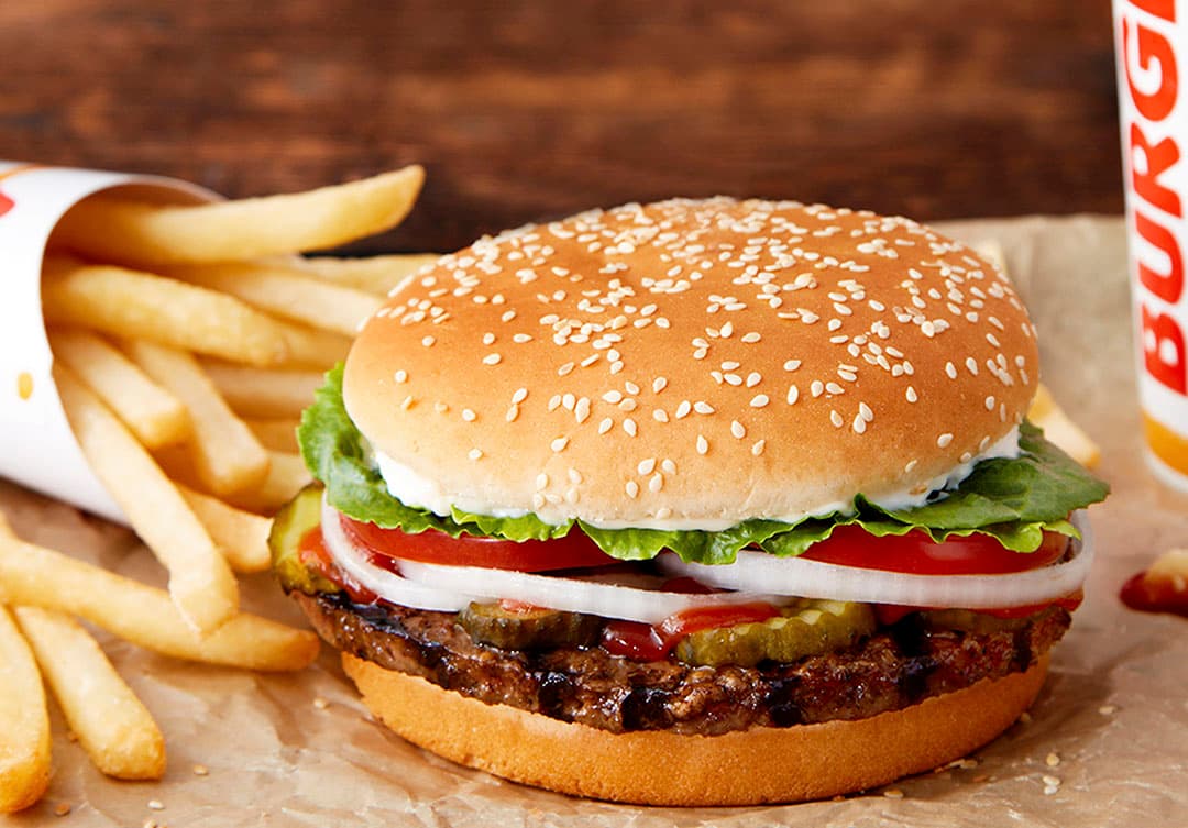 De vegetarische Rebel Whopper-burger van Burger King. - Foto: ANP