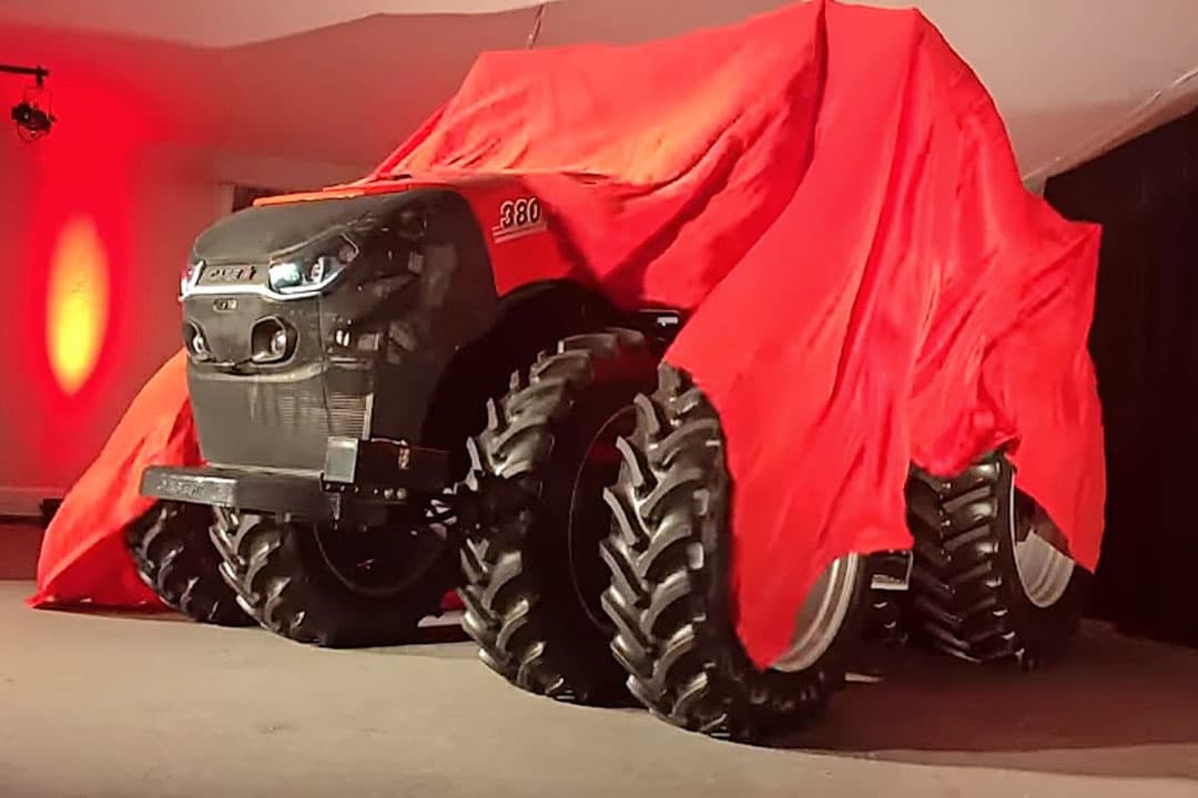 Dit is het uiterlijk van de nieuwe Case IH Magnum-serie, volgens een teaservideo van een Amerikaanse Case IH-dealer. De motorkap lijkt nu op de styling van de Optum-serie.