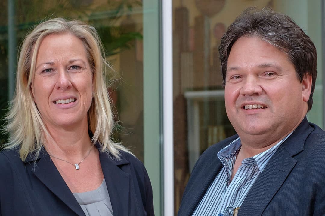 Hennie de Haan en Eric Hubers. - Foto: Roel Dijkstra