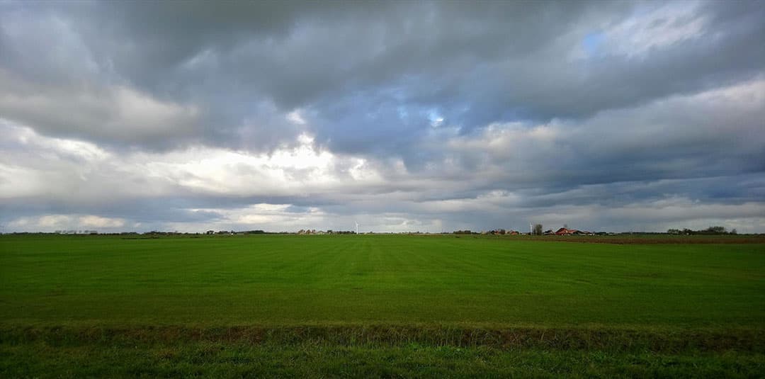 Soms vind ik het landschap zo mooi dat ik onderweg stop om een foto te maken. - Foto: Margreet Welink