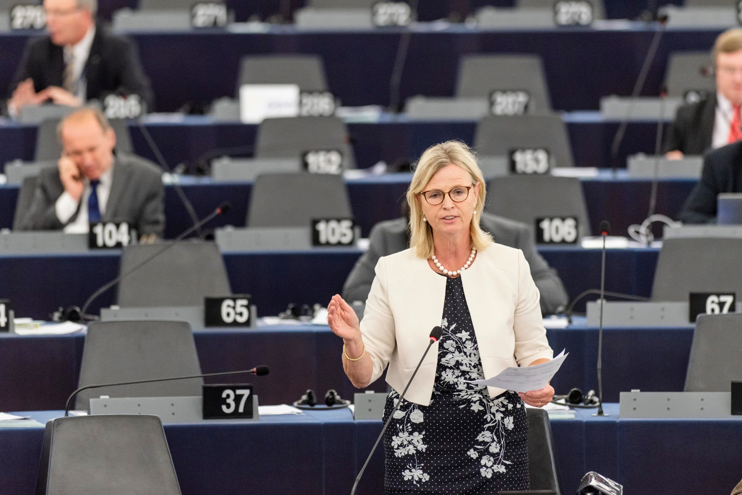 Annie Schreijer-Pierik in het Europees Parlement. - Foto: ANP