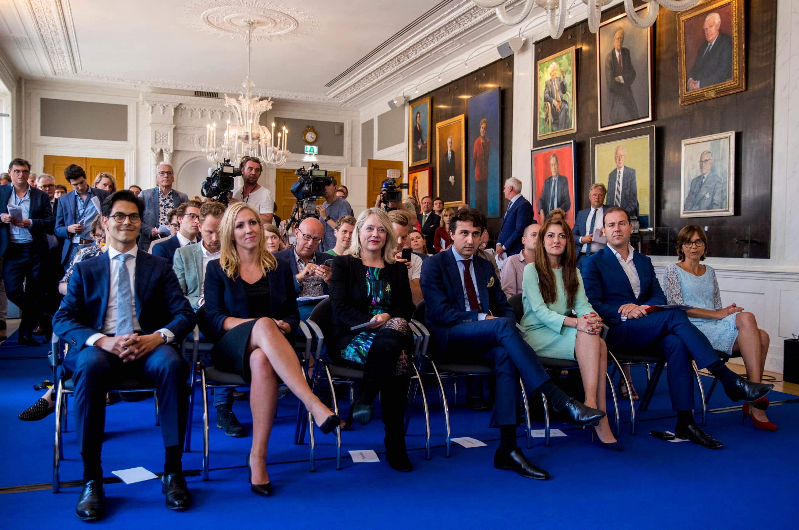 Presentatie van het akkoord van zeven Kamerfracties over een nieuwe Klimaatwet in Den Haag. - Foto: ANP