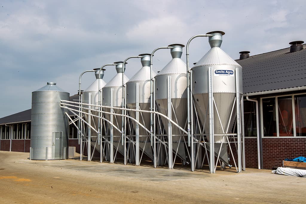 Daar worden ze gewogen en voorzien van een oormerk. Elementen boven de werktafel bieden indien nodig extra warmte. De lammeren krijgen binnen 12 uur driemaal biest, minimaal 150 ml per keer. De eerste portie krijgen ze binnen een uur. Op het bedrijf wordt vanwege onderzoek gewerkt met 2 soorten biest: geitenbiest en kunstbiest.