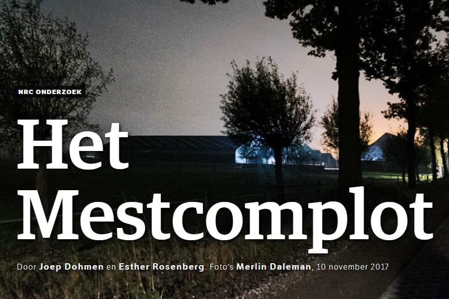Afbeelding: screenshot artikel Het Mestcomplot op www.nrc.nl