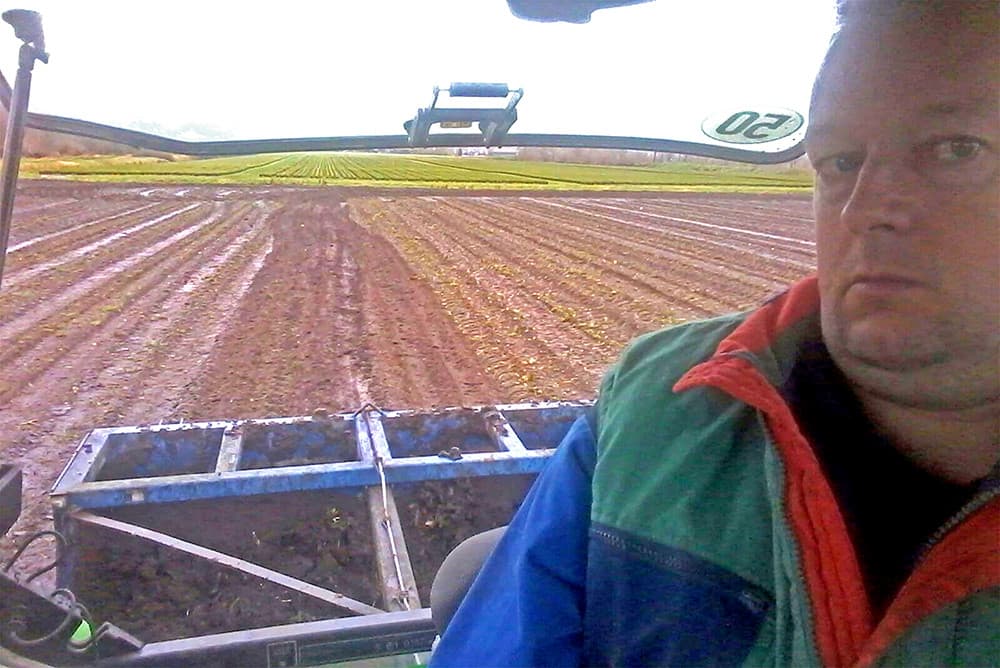 Van boven is goed te zien dat de percelen in de omgeving vrij nat zijn.