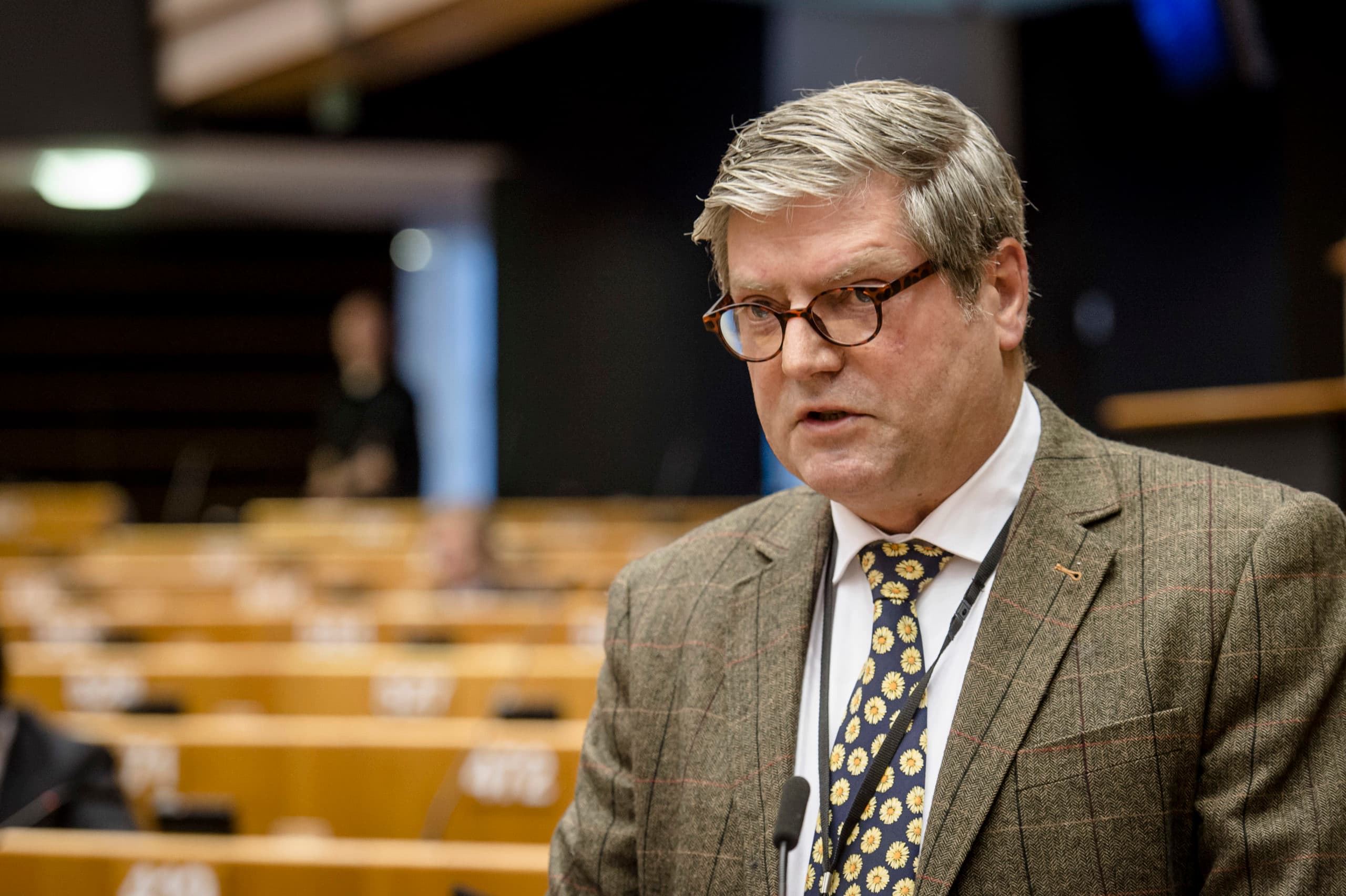 André Elissen, lid van de PVV, in het Europees Parelement. - Foto: ANP