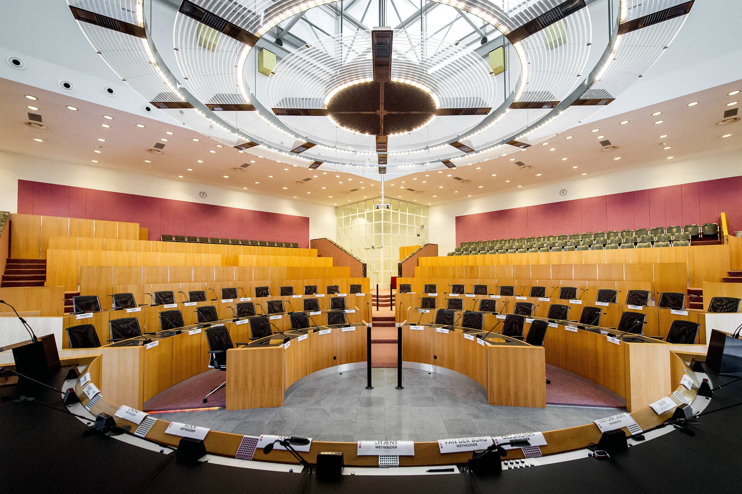 Raadszaal Amsterdam.  - Foto: ANP