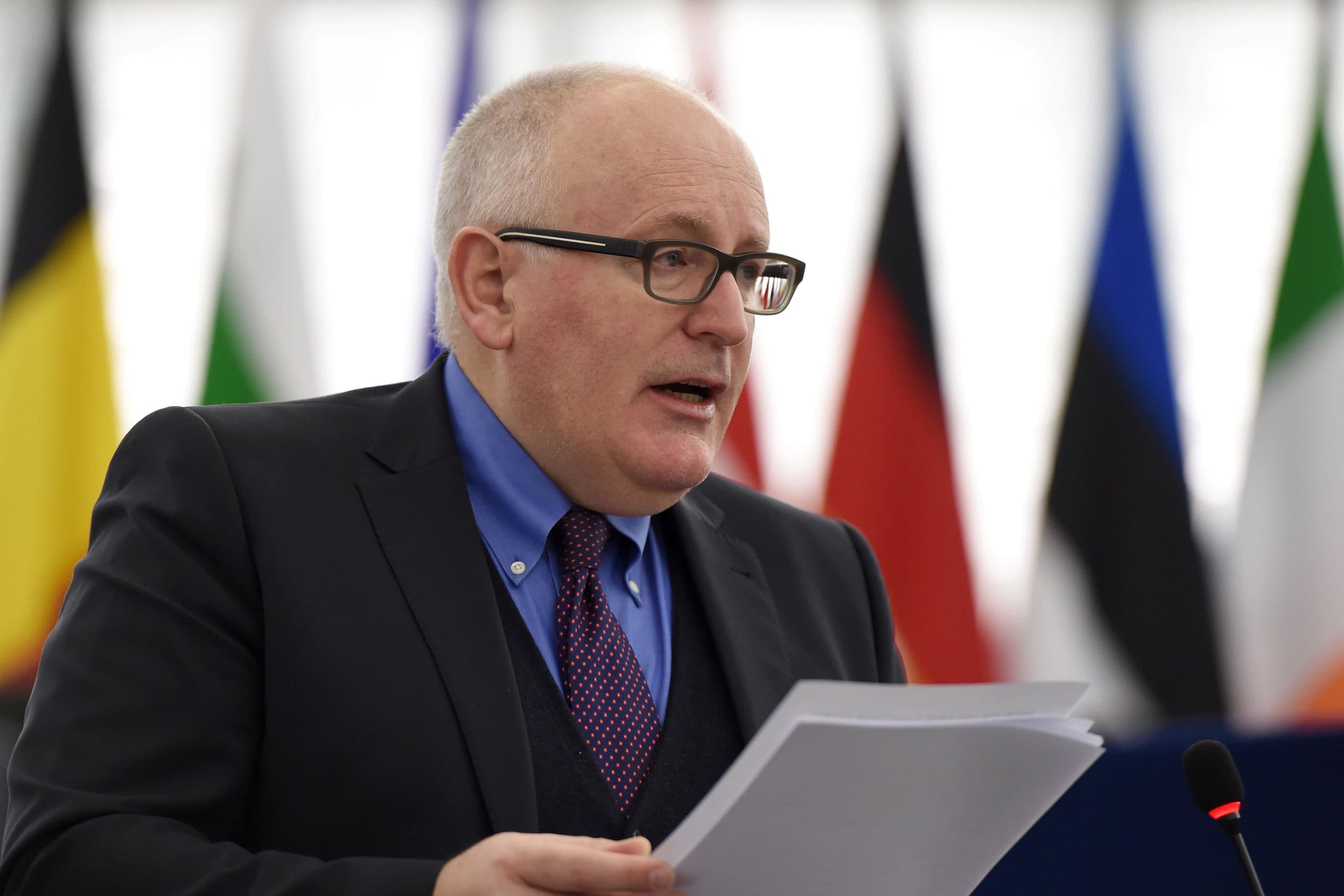 Europees Commissaris Frans Timmermans. - Foto: ANP/AFP