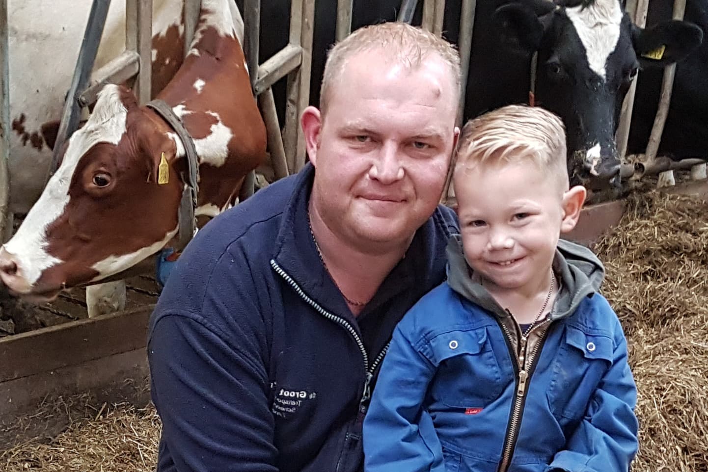 Willem van Meijeren met zijn zoon - Foto: Wellantcollege