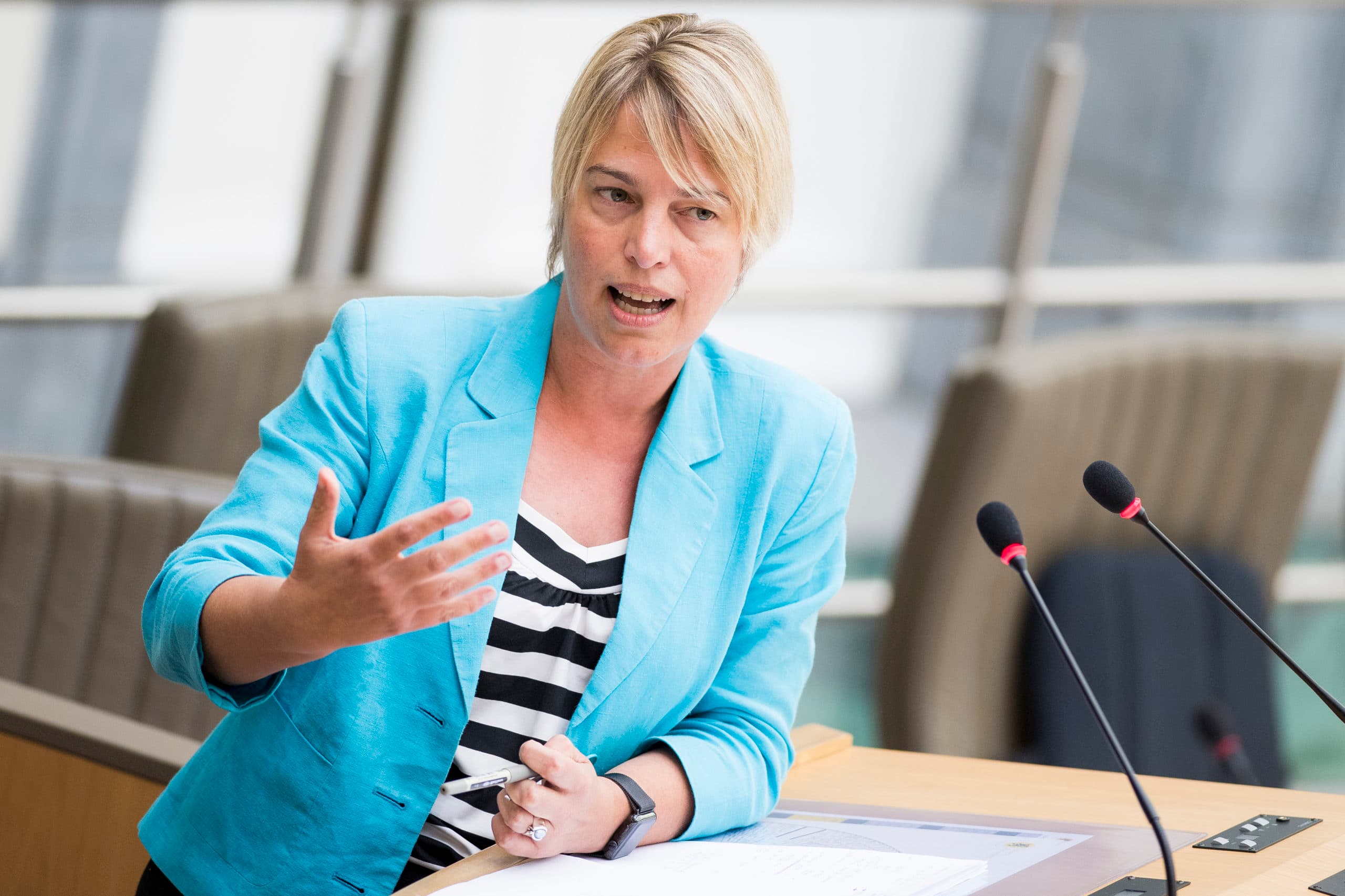 Joke Schauvliege, Vlaamse minister van Omgeving, Natuur en Landbouw - Foto: ANP