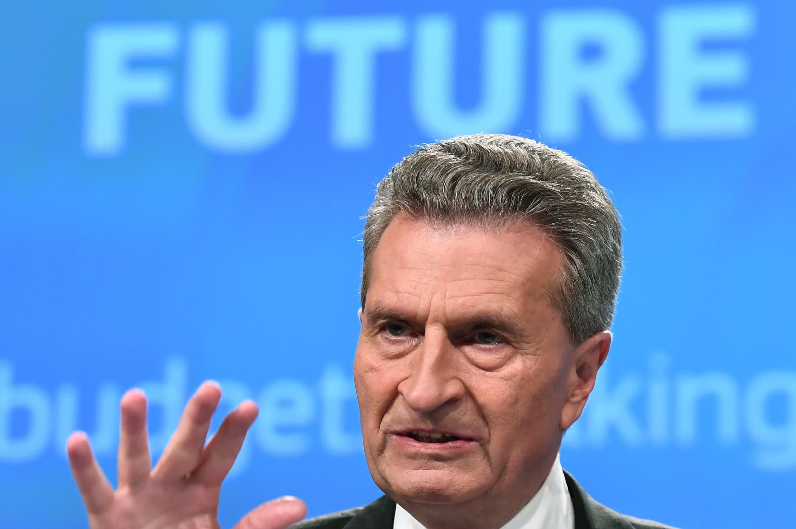 Europees Commissaris Günther Oettinger - Foto: AFP