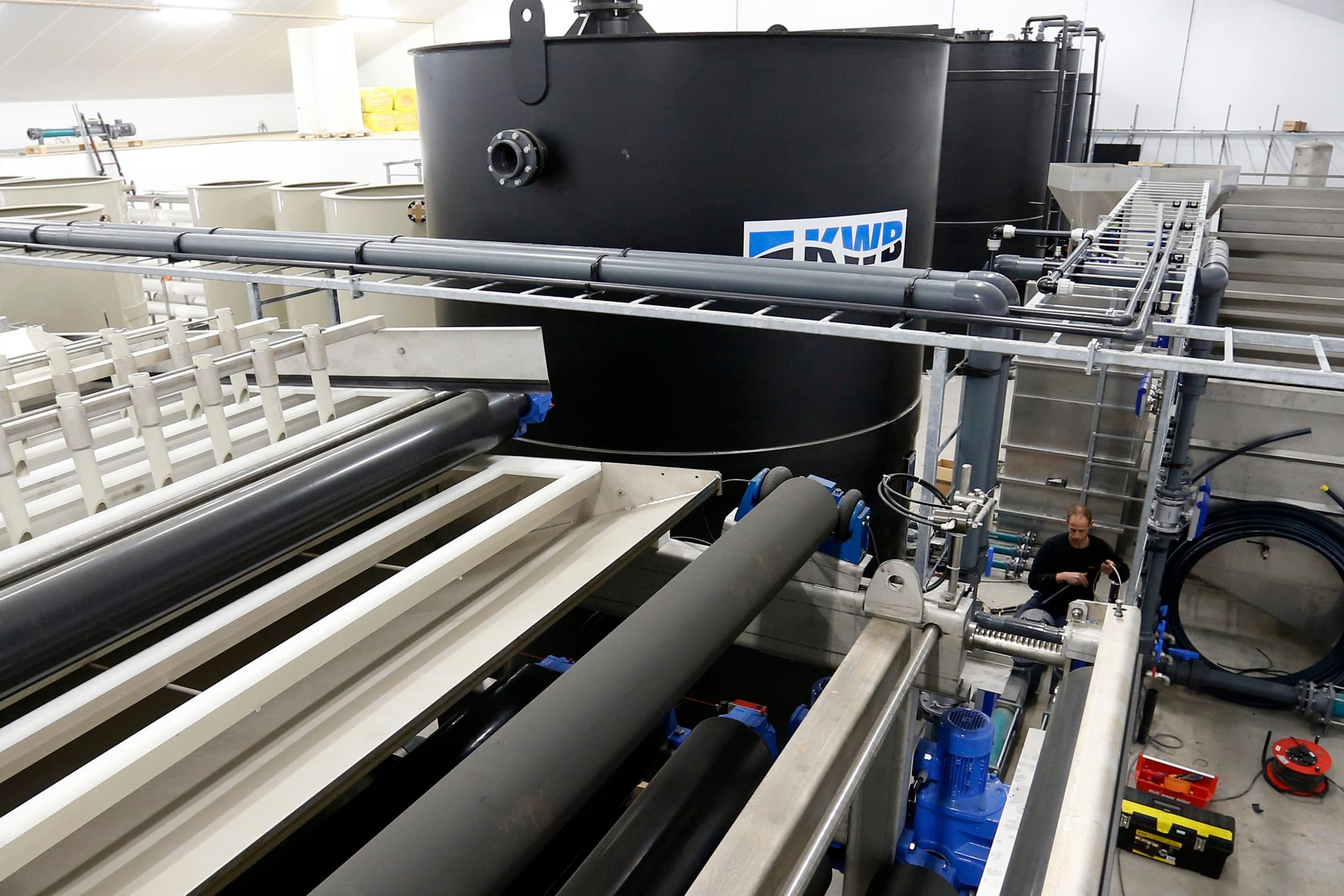 De bouw van mestverwerker Merensteyn. - Foto: Bert Jansen
