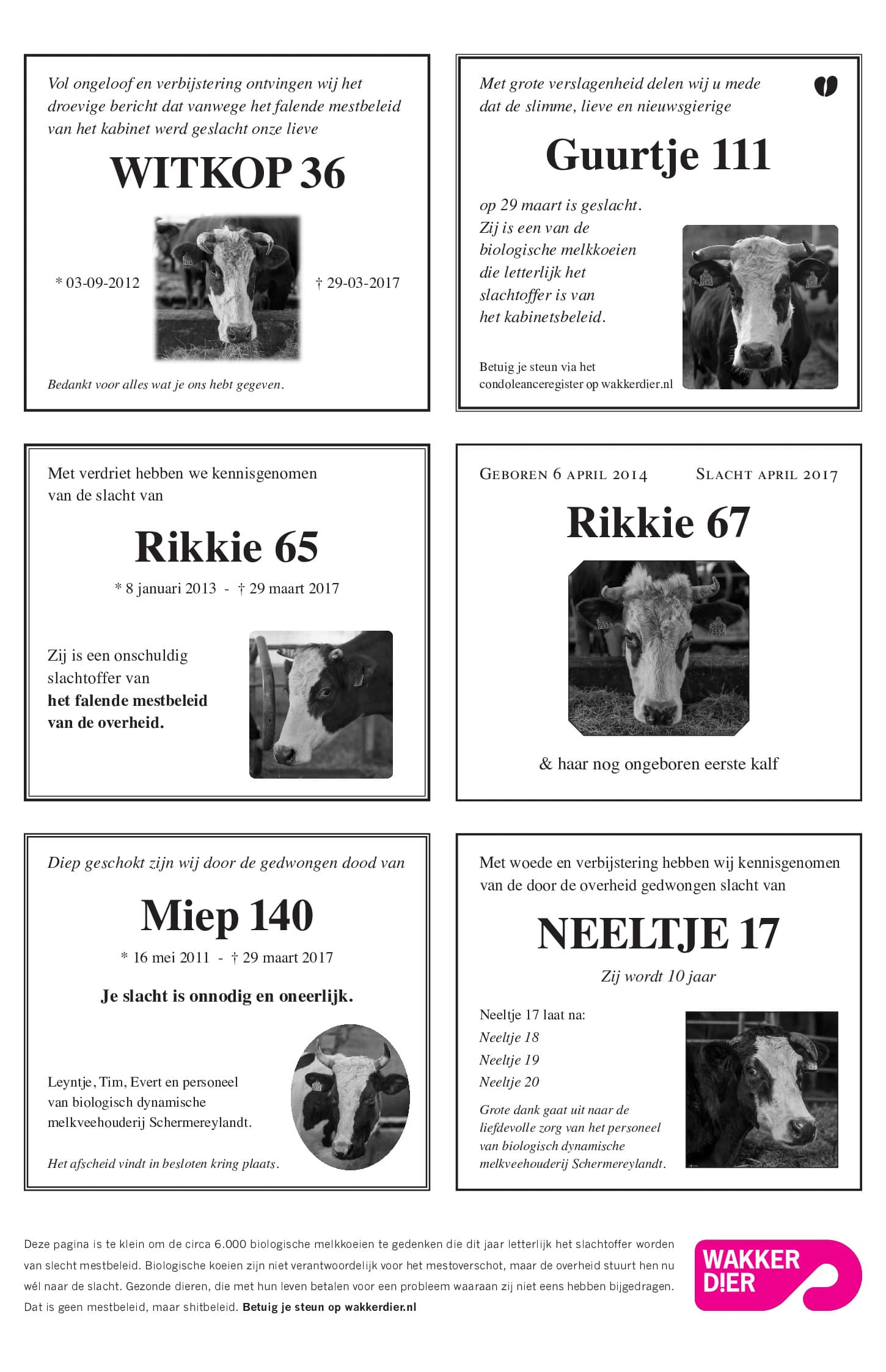 Actie Wakker Dier en Bioboeren raakt een snaar