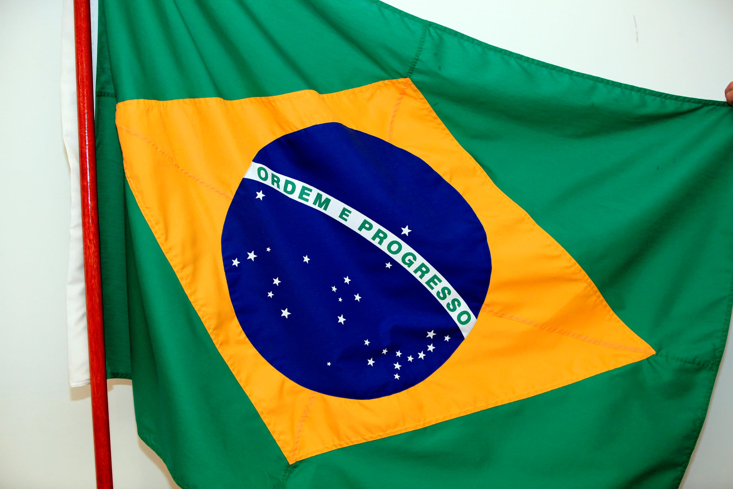 Braziliaanse vlag. - Foto: Henk Riswick