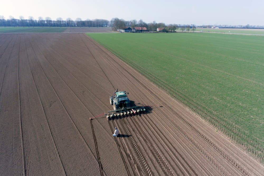 De markeur is altijd een zekerheid en tevens een hulpmiddel om goed recht voor de volgende werkgang te draaien.