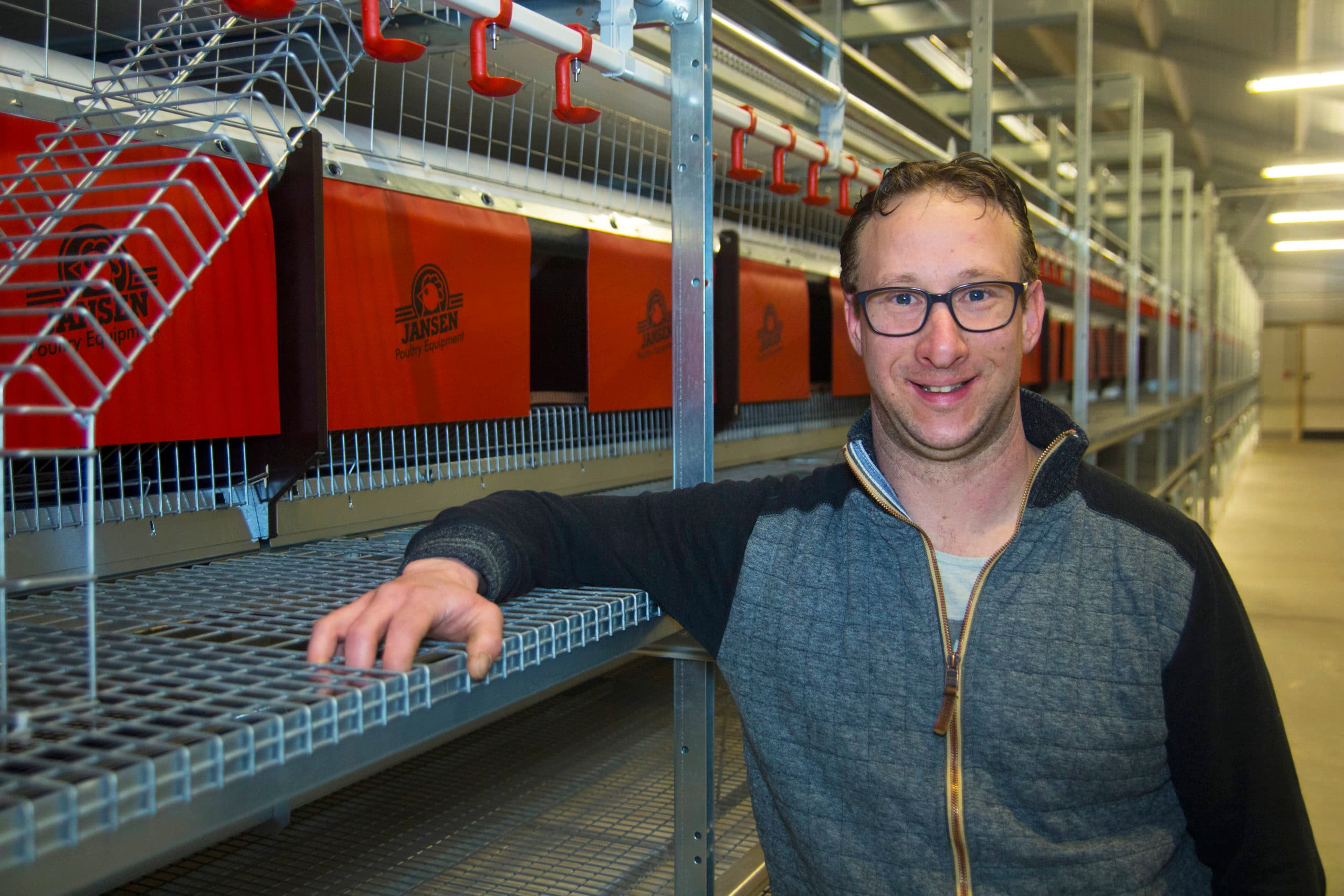 Pluimveehouder Wilco van den Broek - Foto: Theo Galama