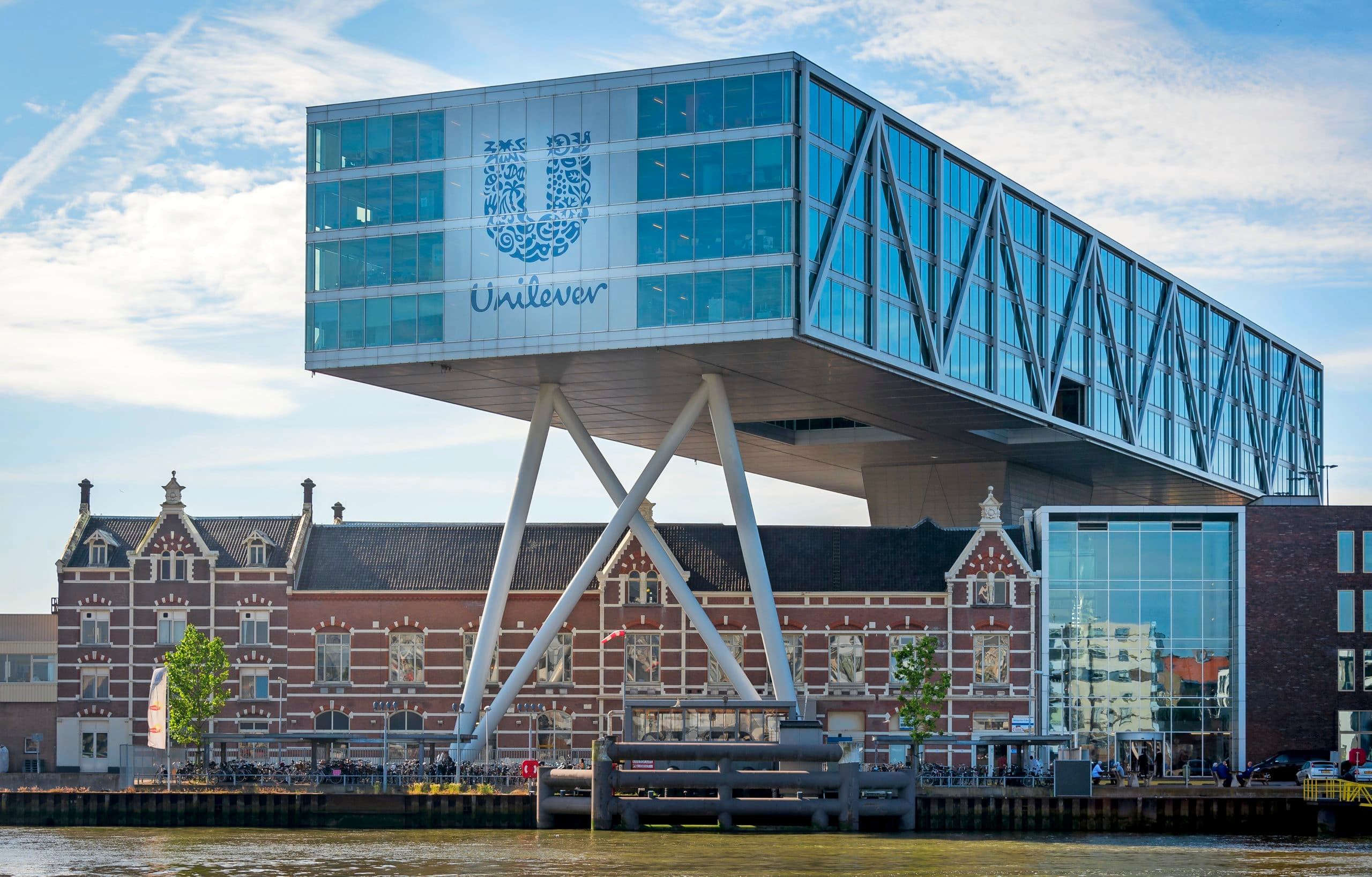 Het hoofdkantoor van Unilever in Rotterdam.