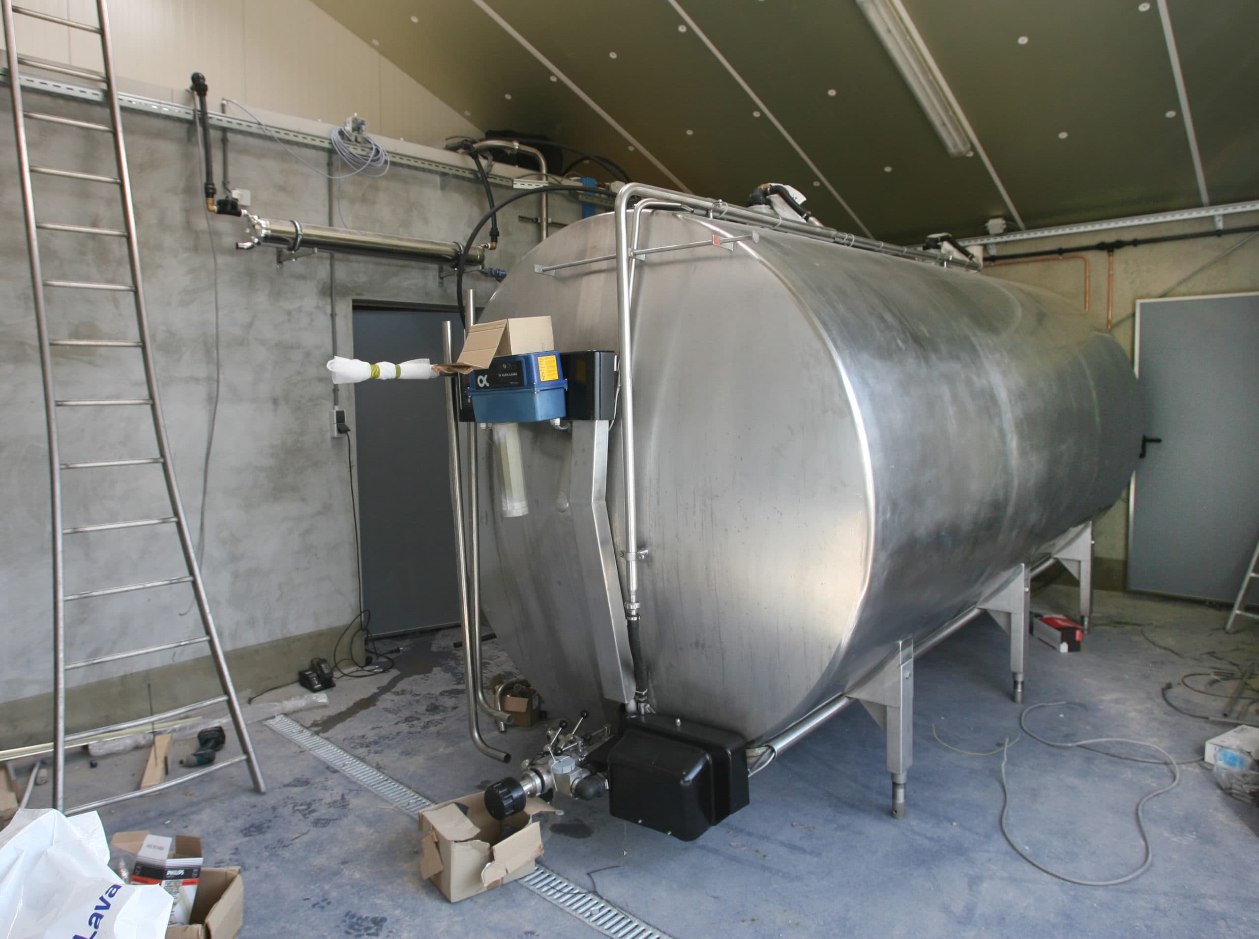 Melktank. De melkprijzen bij Fonterra lijken te gaan stijgen. - Foto: Peter Roek
