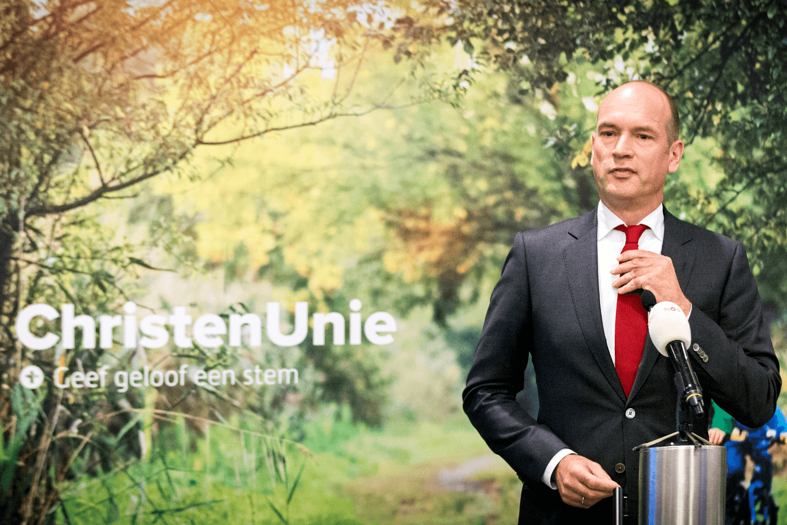 ChristenUnie-leider Gert-Jan Segers presenteerde het verkiezingsprogramma - Foto: ANP