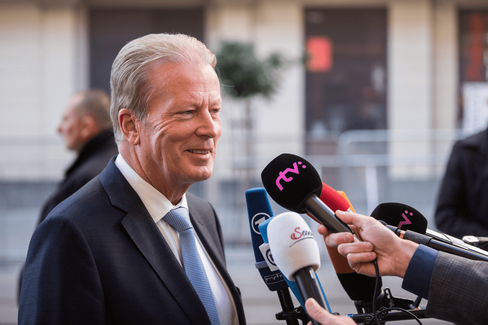 Oostenrijkse minister Reinhold Mitterlehner. - Foto: EPA
