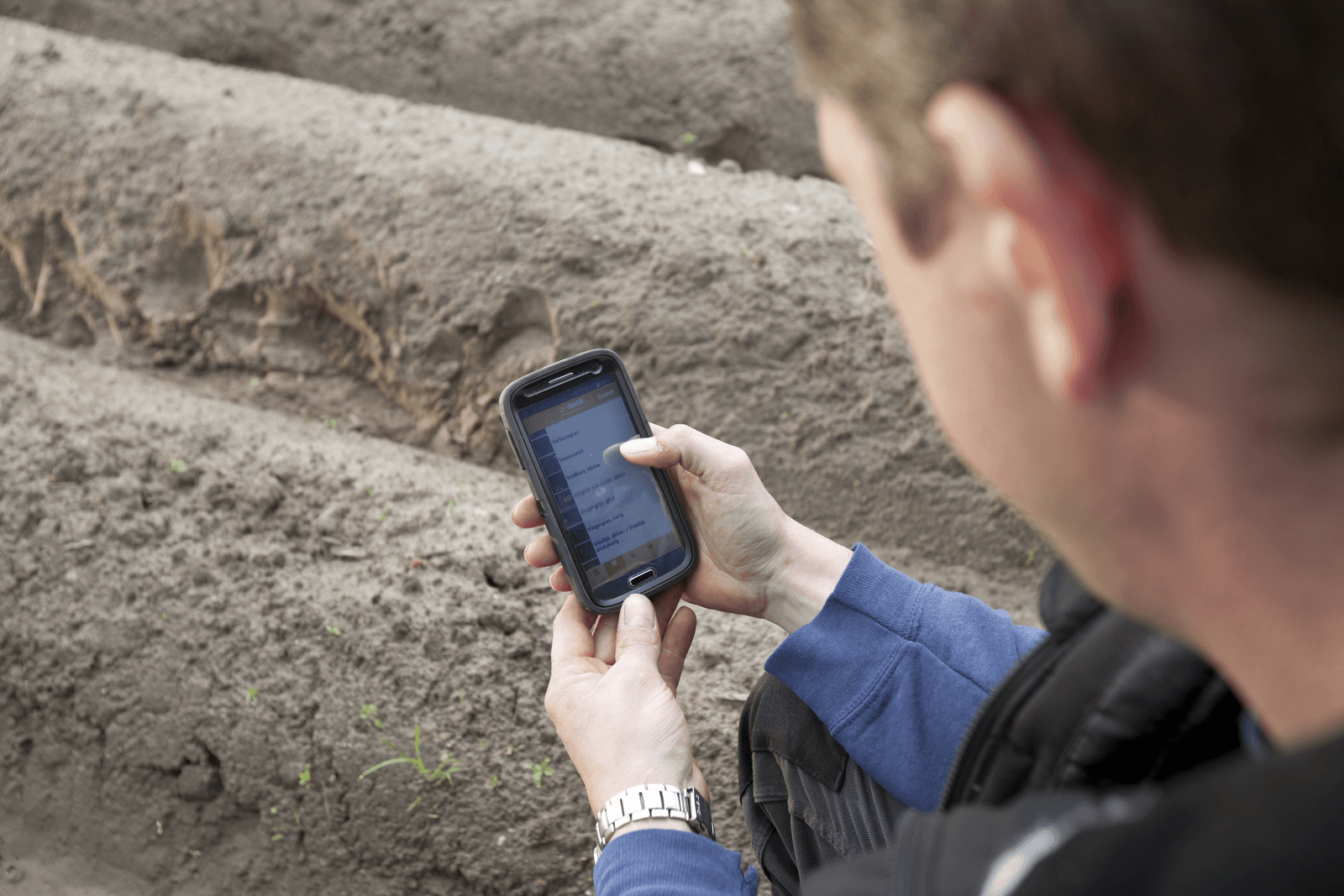 Smartphone spoort tekort voedingsstof gewas op - Foto: Jan Willem Schouten